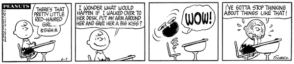 Peanuts strip from June 7th, 1967